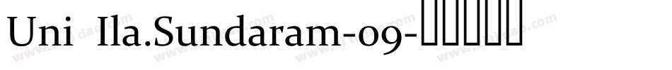 Uni Ila.Sundaram-09字体转换